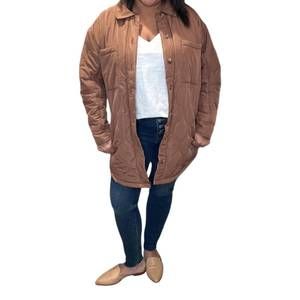 NEW SALTWATER LUXE morrison quilted jacket in toffee